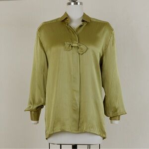 Escada silk Blouse with Bow Detail